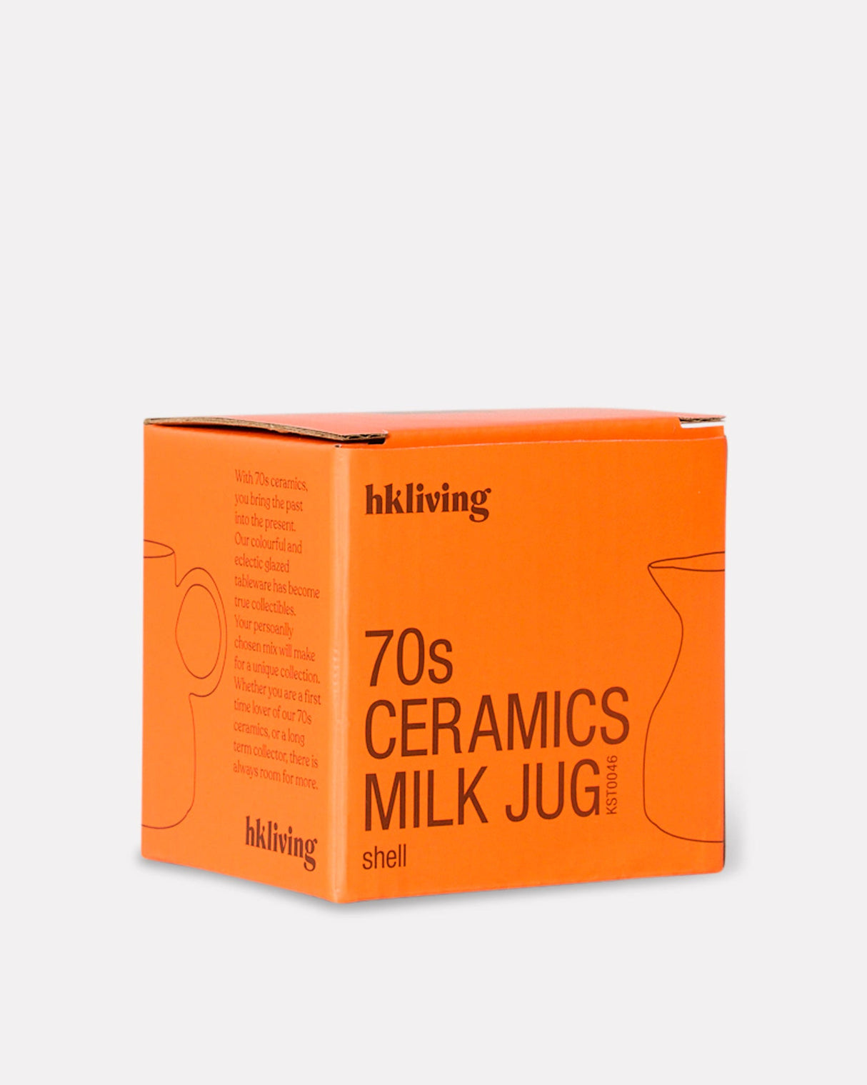 Shell 70s Ceramics Milk Jug