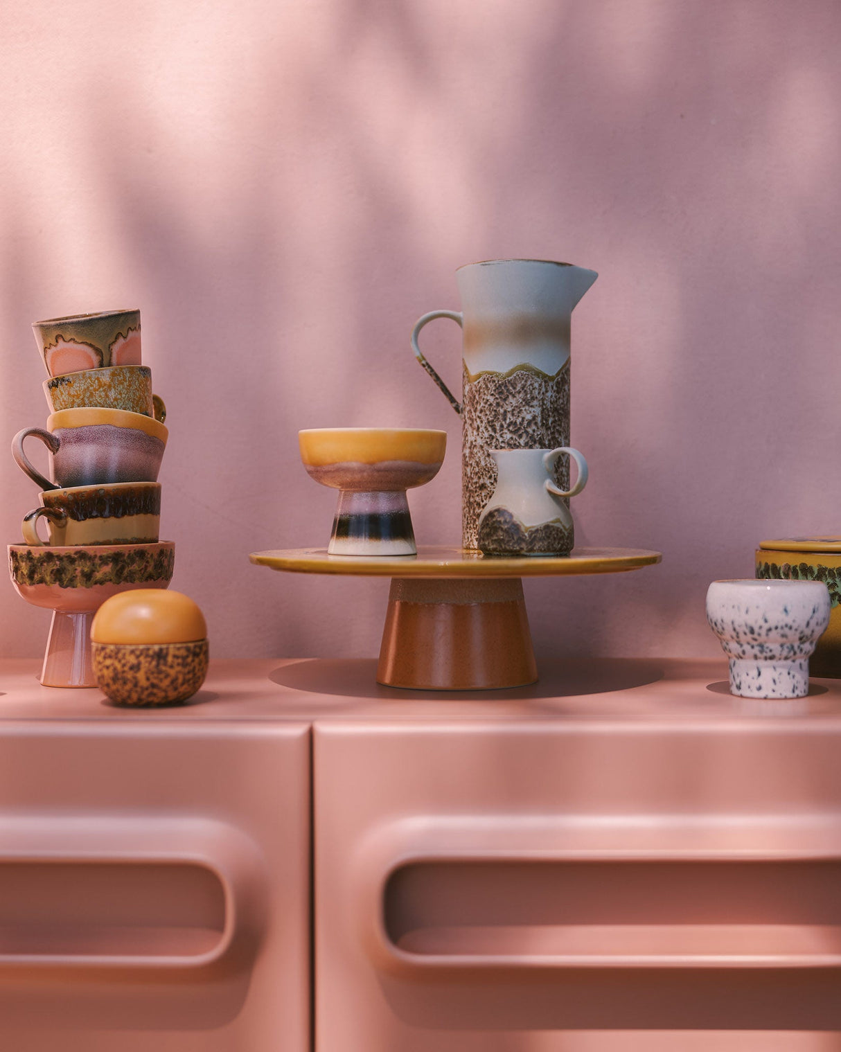 Shell 70s Ceramics Milk Jug