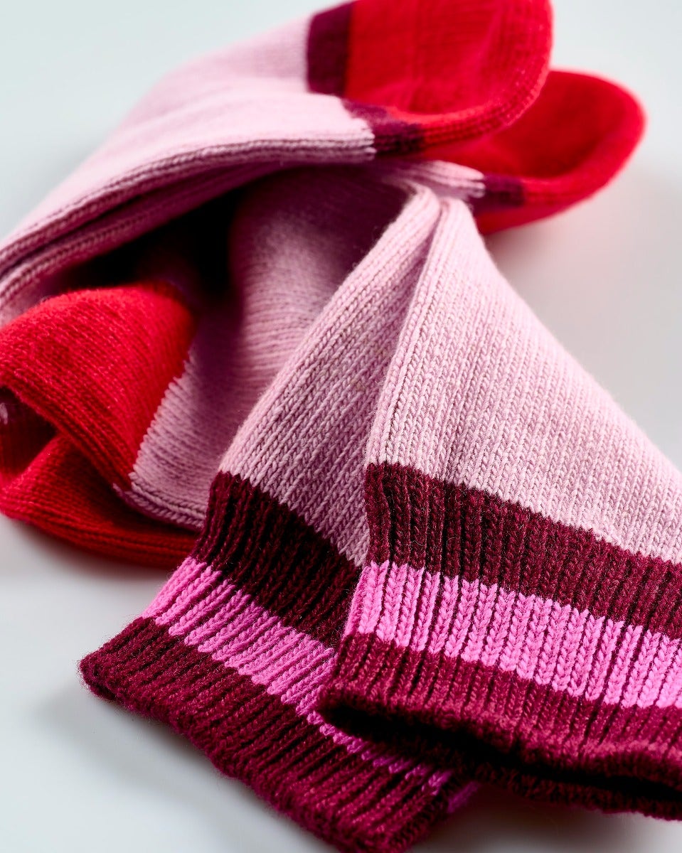 Soft Pink Cashmere Blend Women's Socks