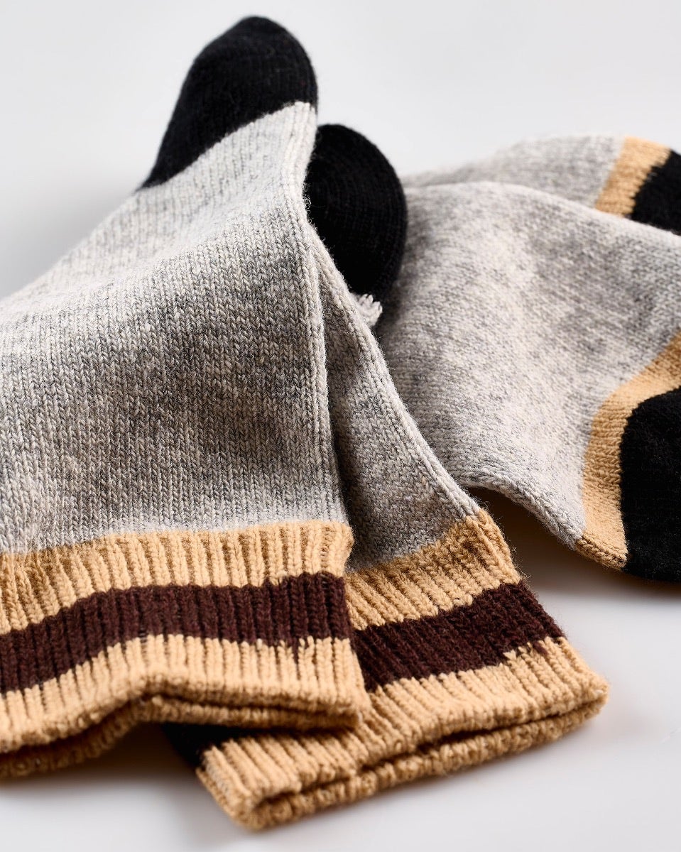 Grey Cashmere Blend Women's Socks