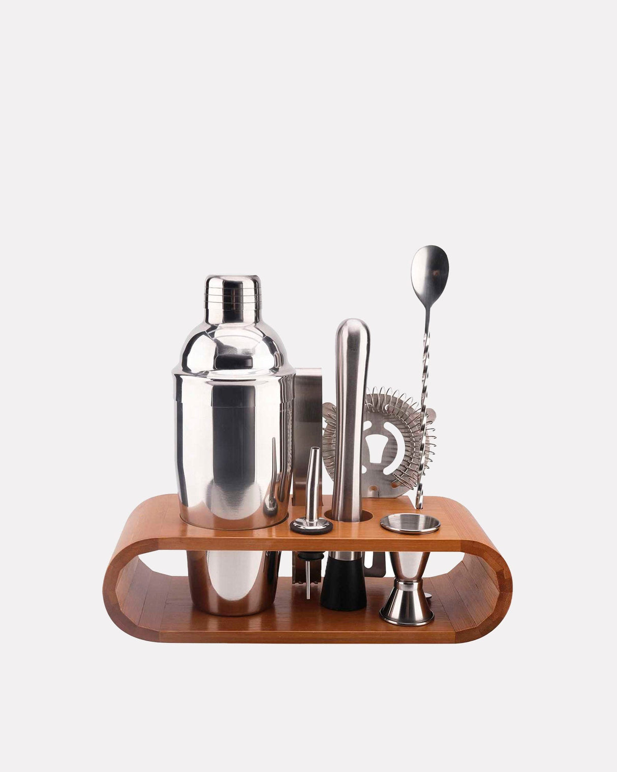 Stainless-Steel-Bamboo-Cocktail-Set