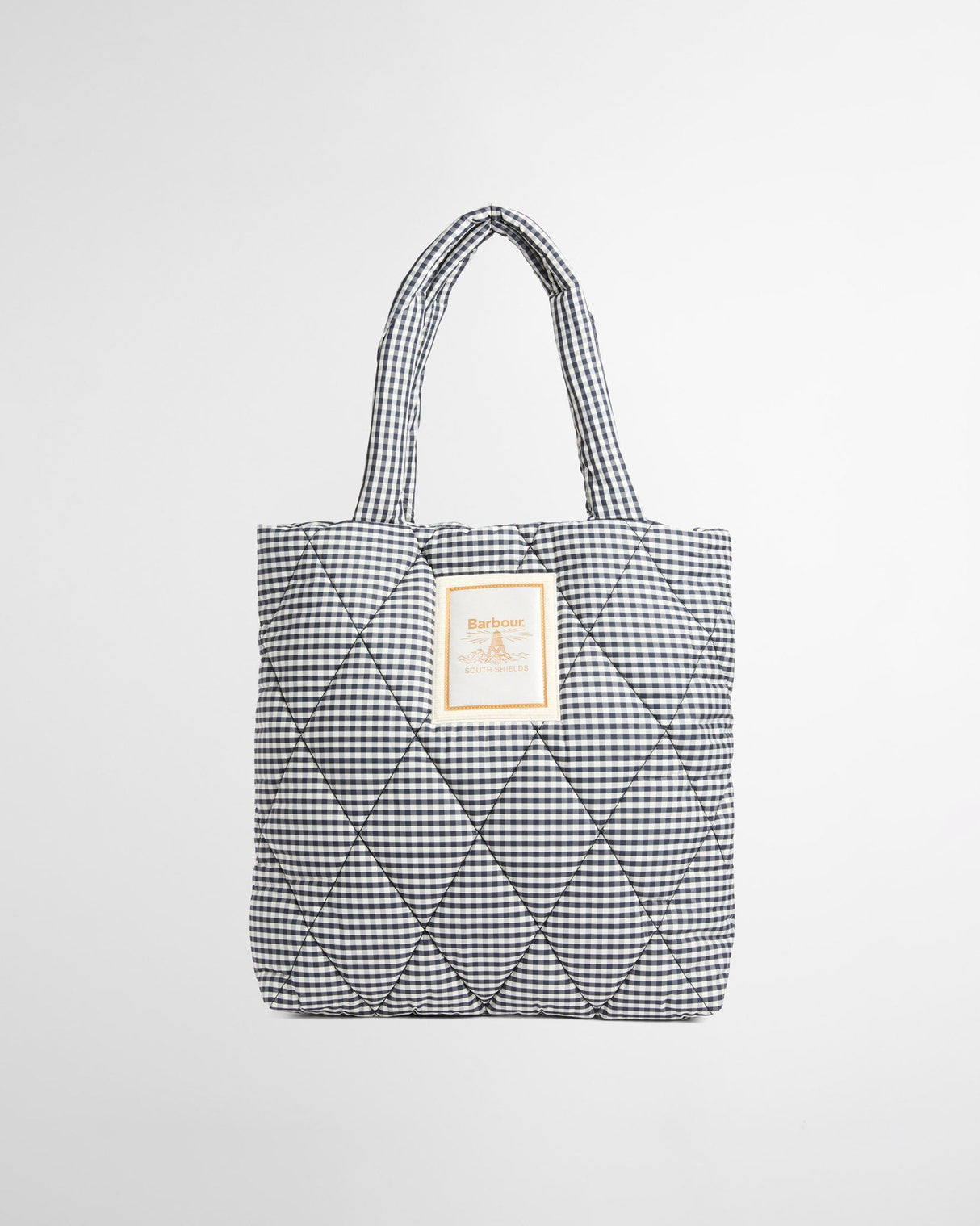 Gingham-Check-Riah-Quilted-Tote-Bag