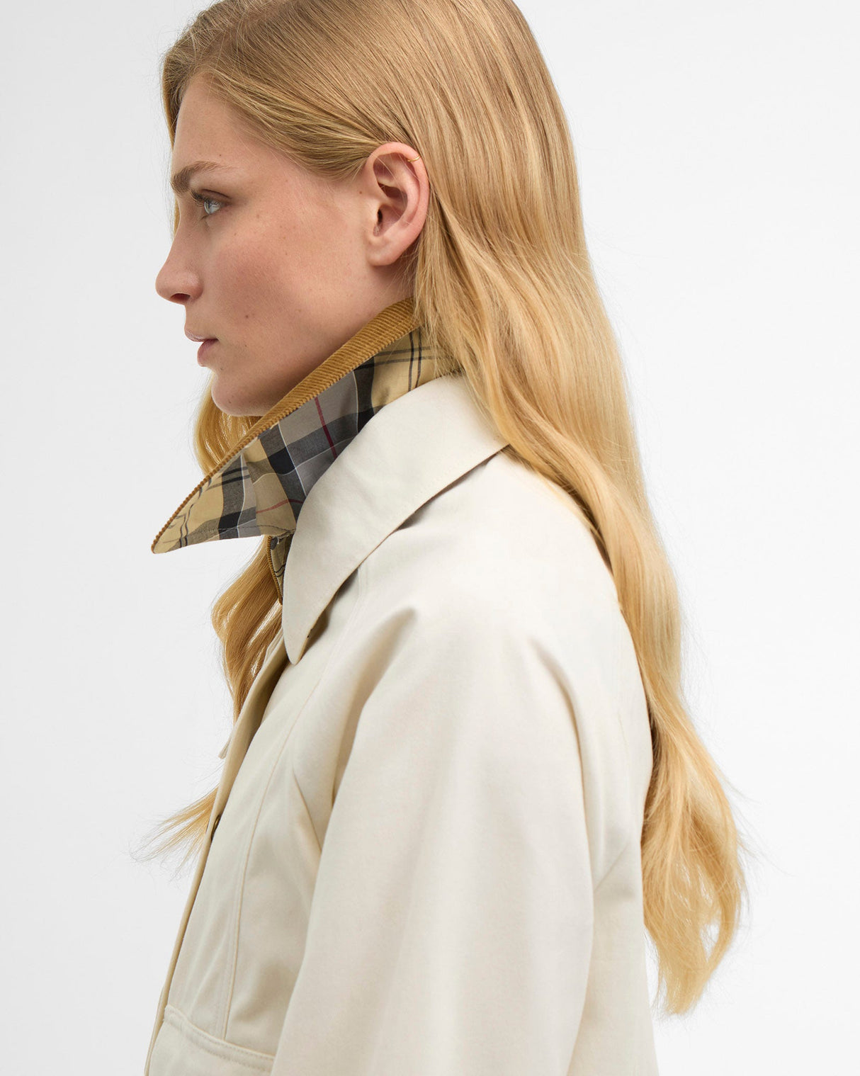 Light Pearl Beadnell Cropped Jacket