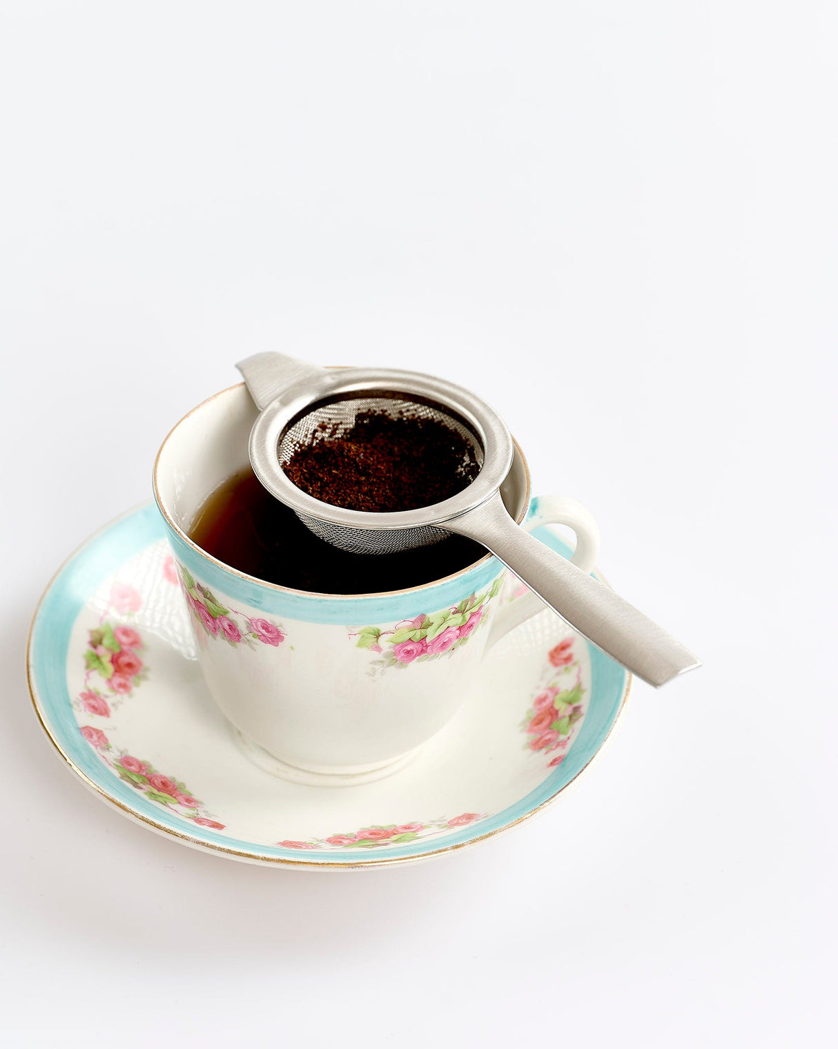 Stainless Steel Tea Strainer & Drip Bowl
