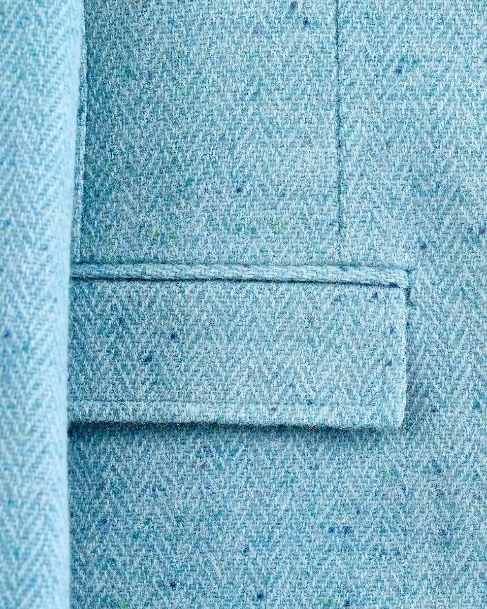 Sky Leaf Donegal Wool Jacket