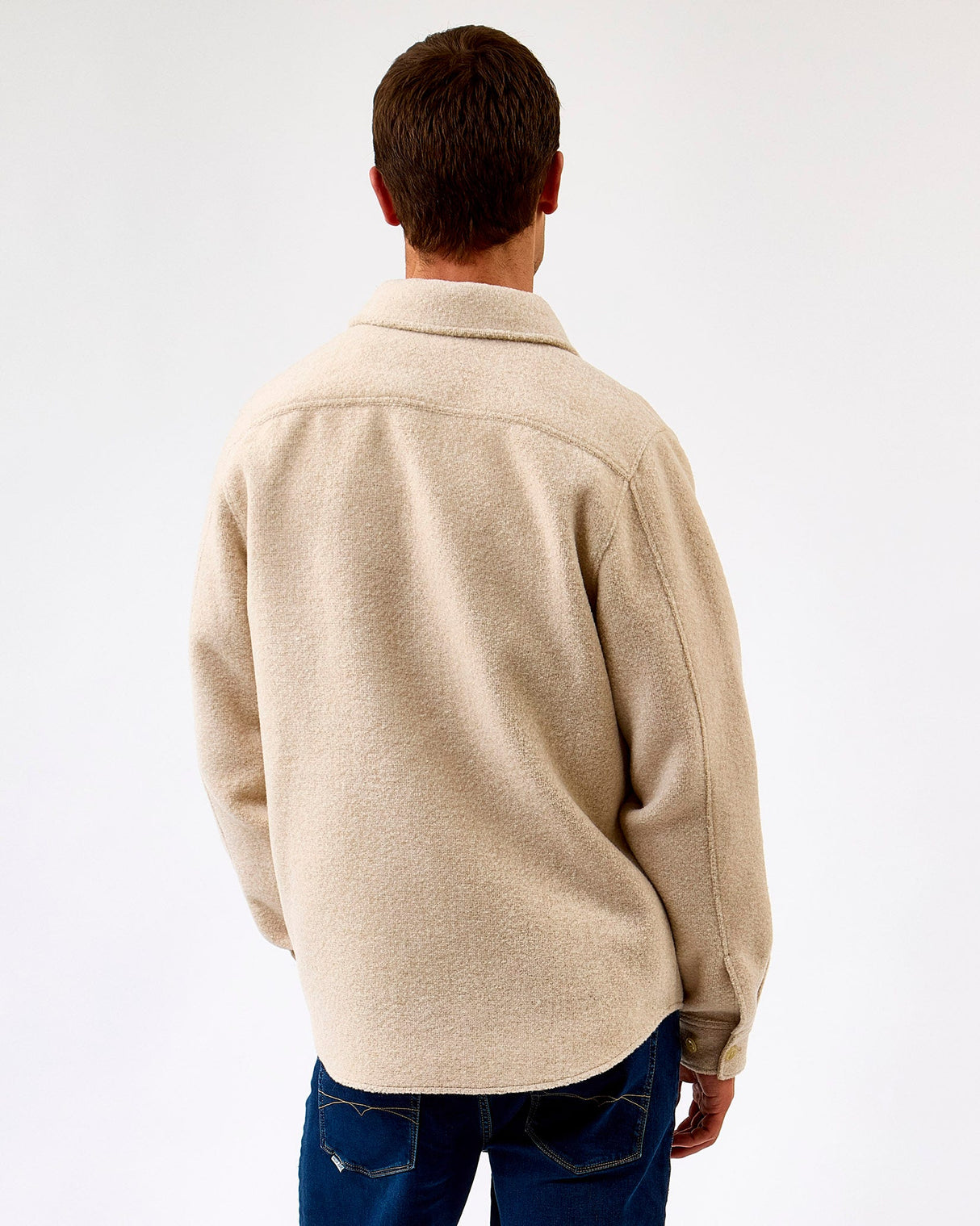 Ivory Lennon Boucle Overshirt