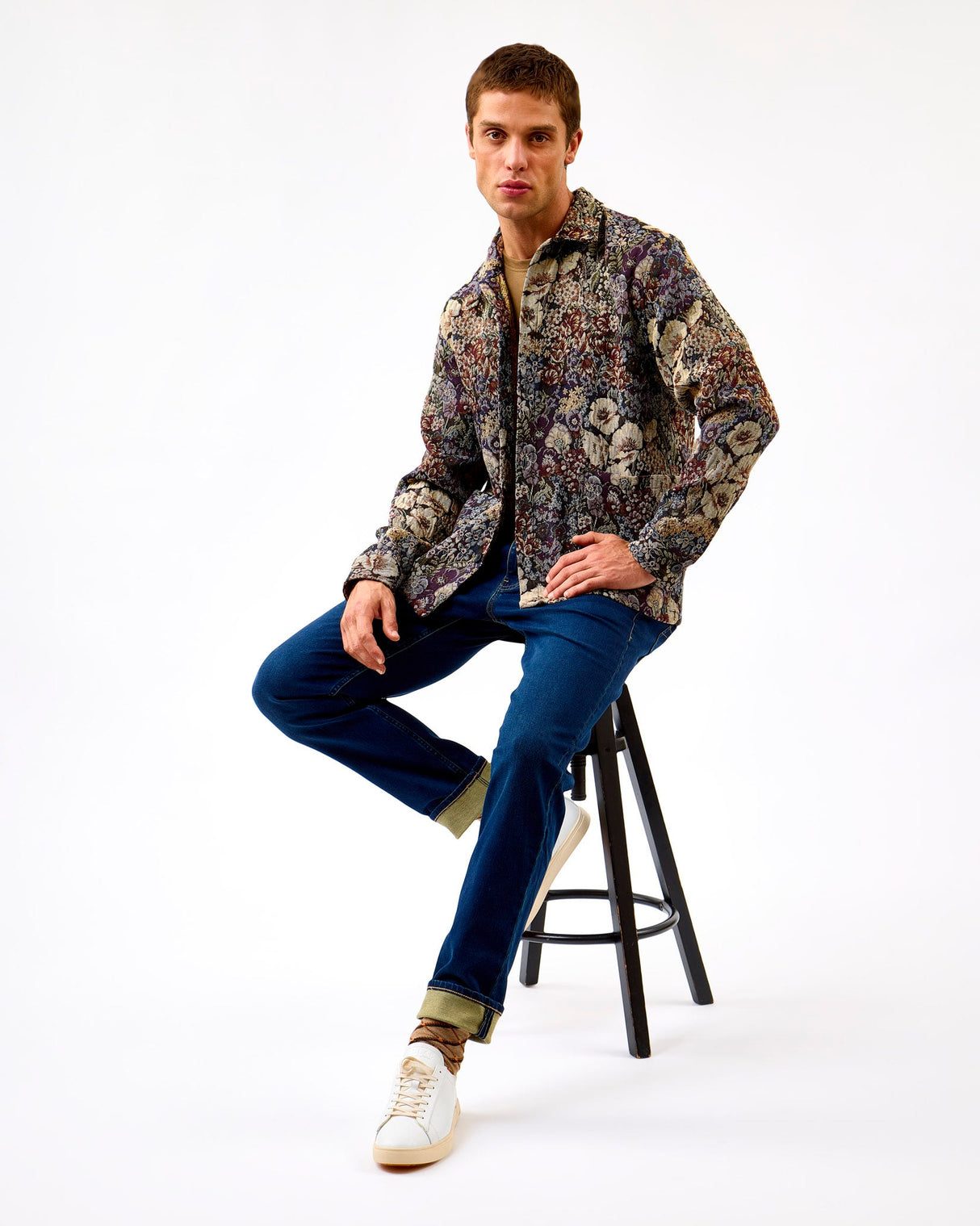 Black Hugh Jacquard Overshirt