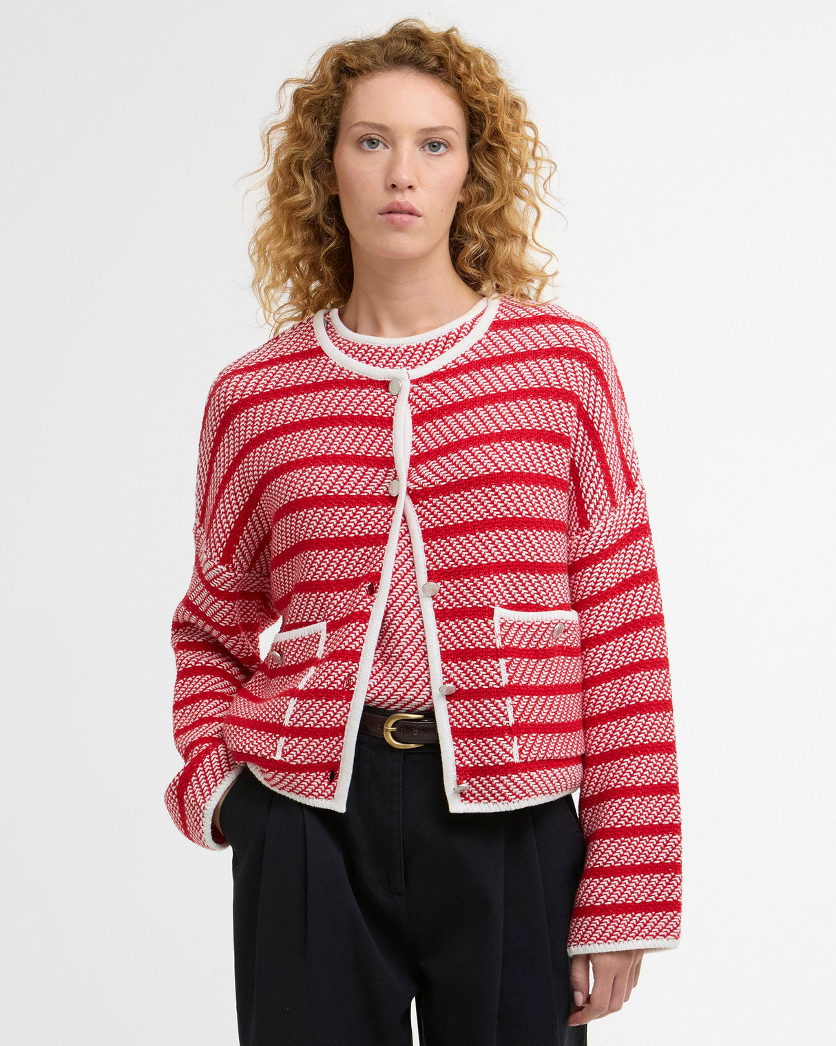 Poppy-Red-Polly-Striped-Knit-Jumper