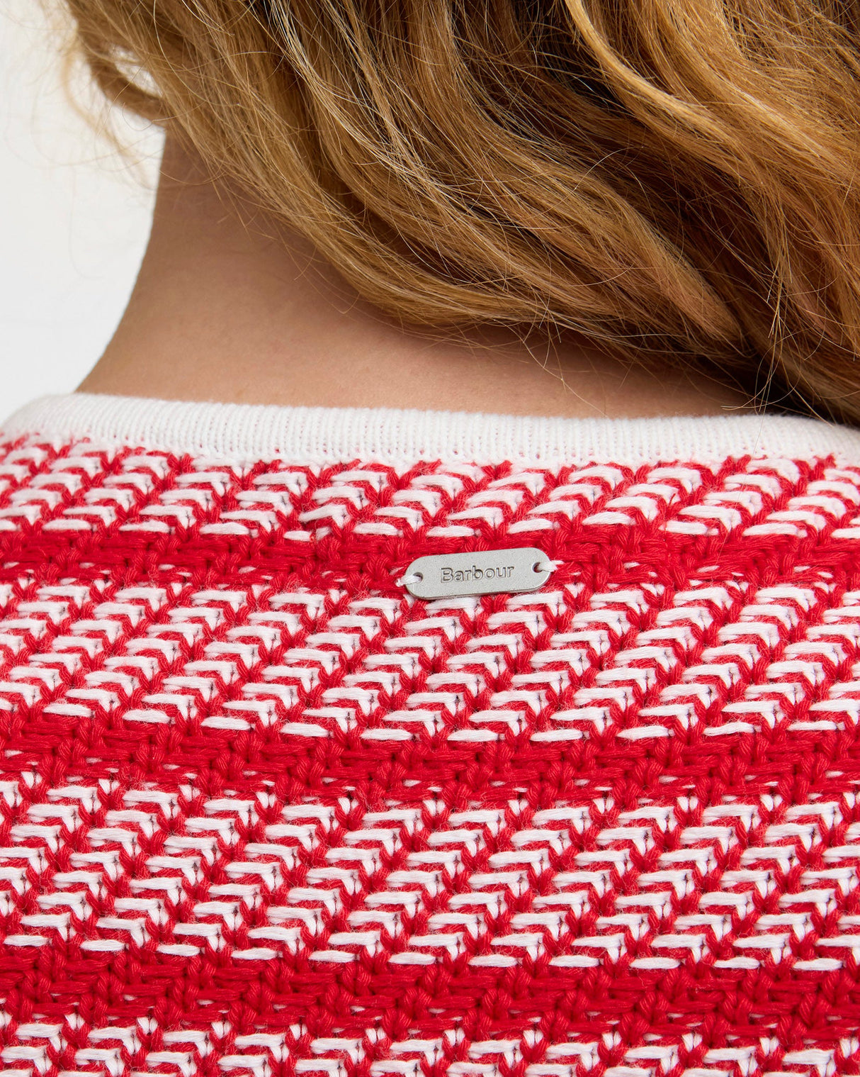 Poppy Red Polly Striped Knit Jumper