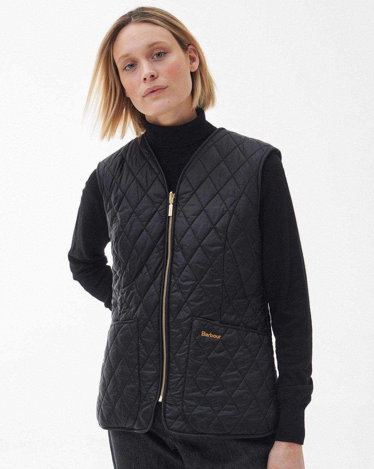 Black-Markenfield-Quilted-Zip-In-Vest-Liner