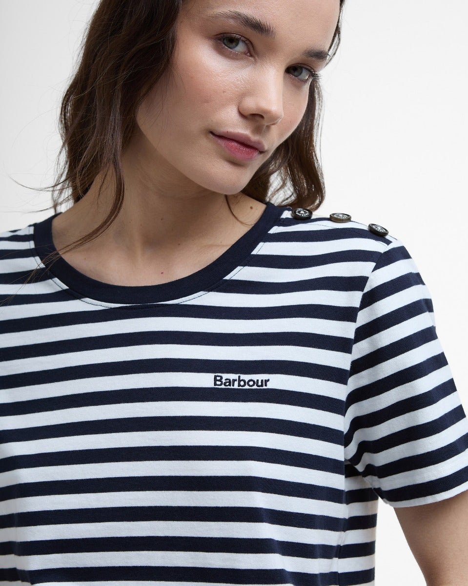 Navy & White Stripe Ferryside T-Shirt