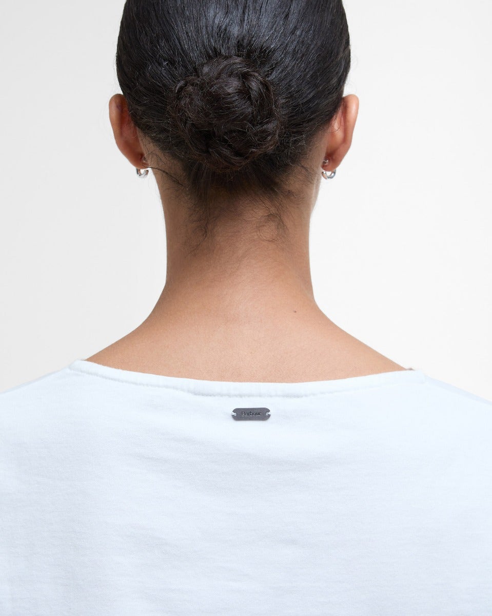 Cloud & Navy Stripe Bradley Cotton Top