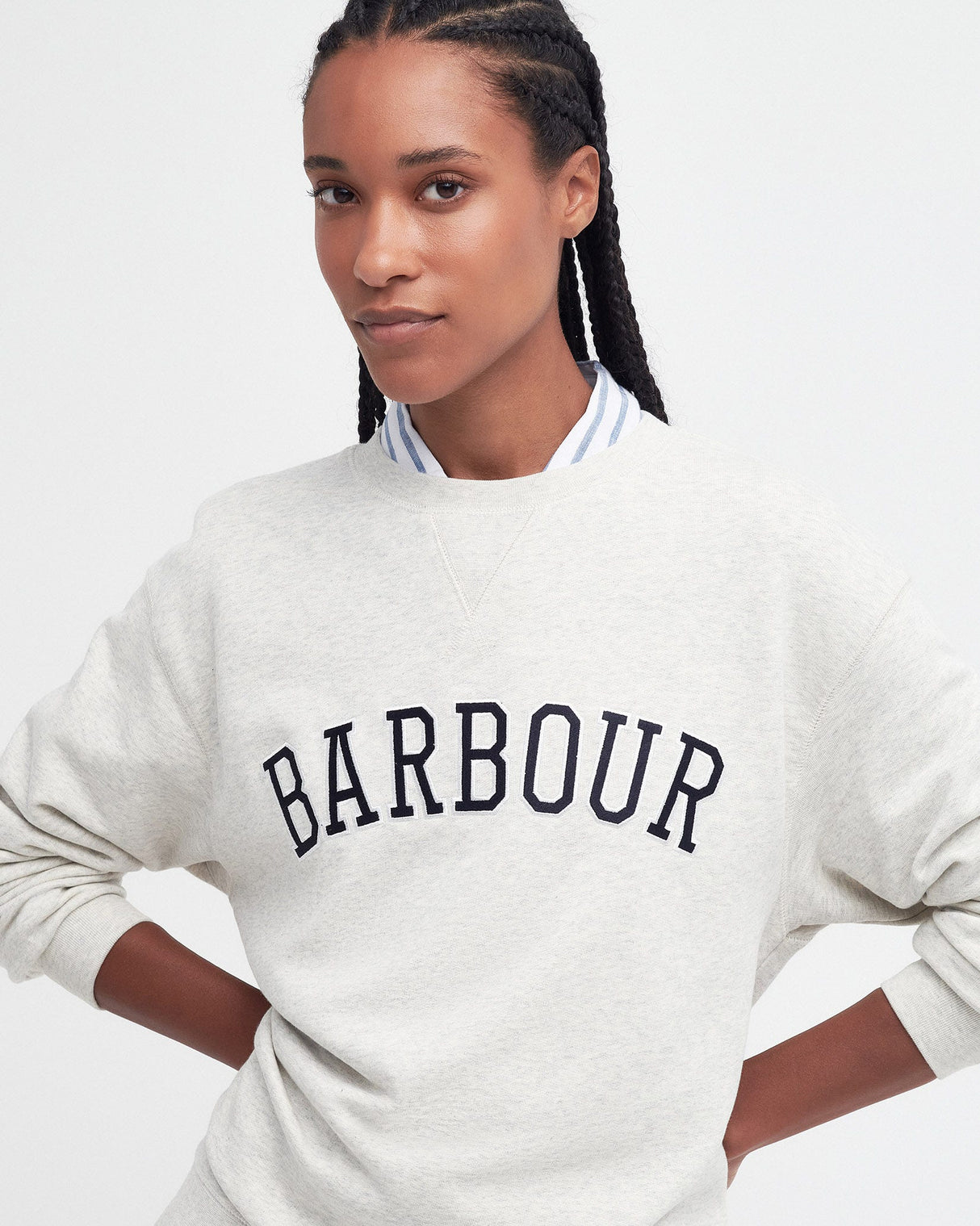 Cloud & Navy Northumberland Logo Sweatshirt