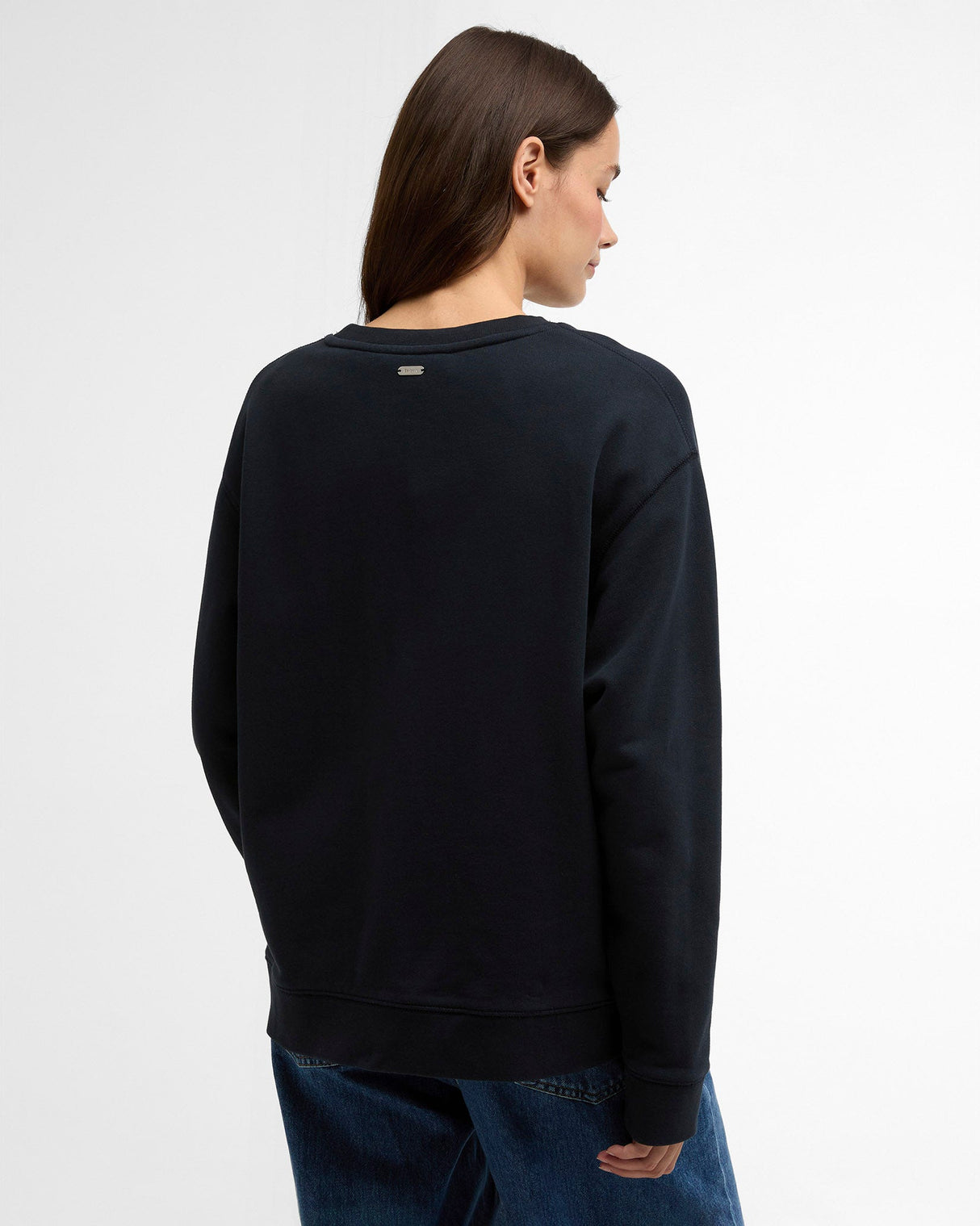 Navy-Hartland-Crew-Slogan-Sweatshirt