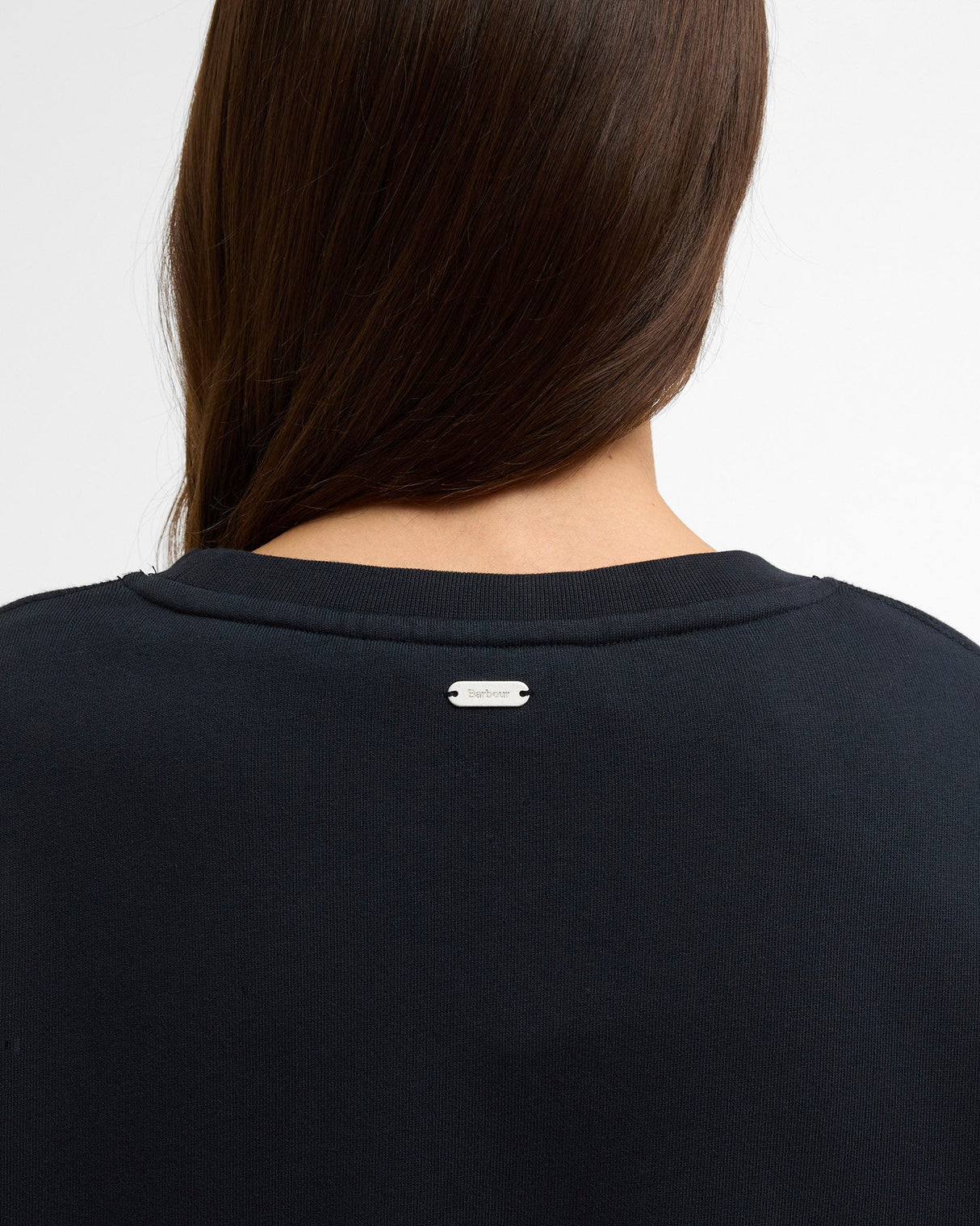 Navy Hartland Crew Slogan Sweatshirt