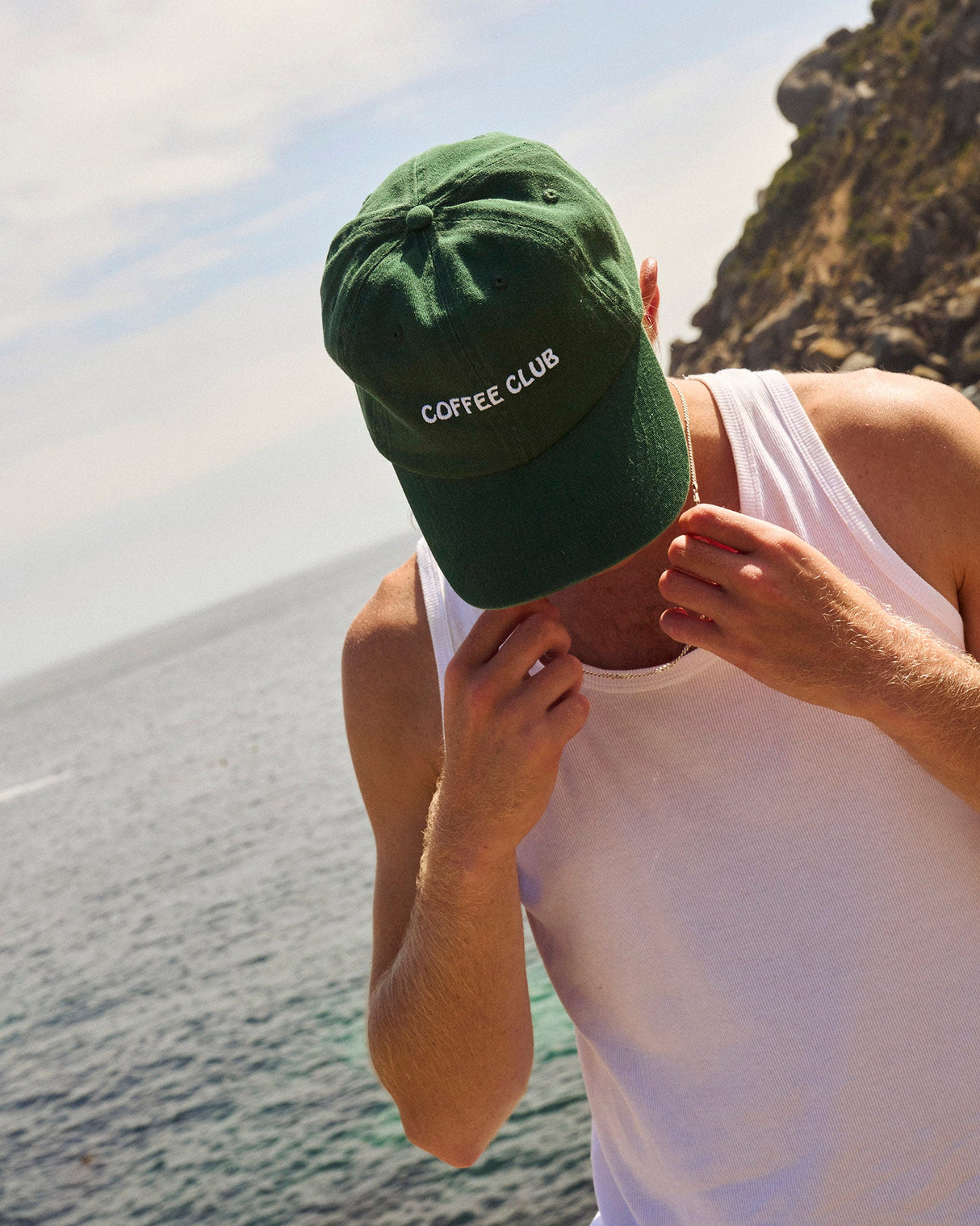 Green 'Coffee Club' Dad Cap