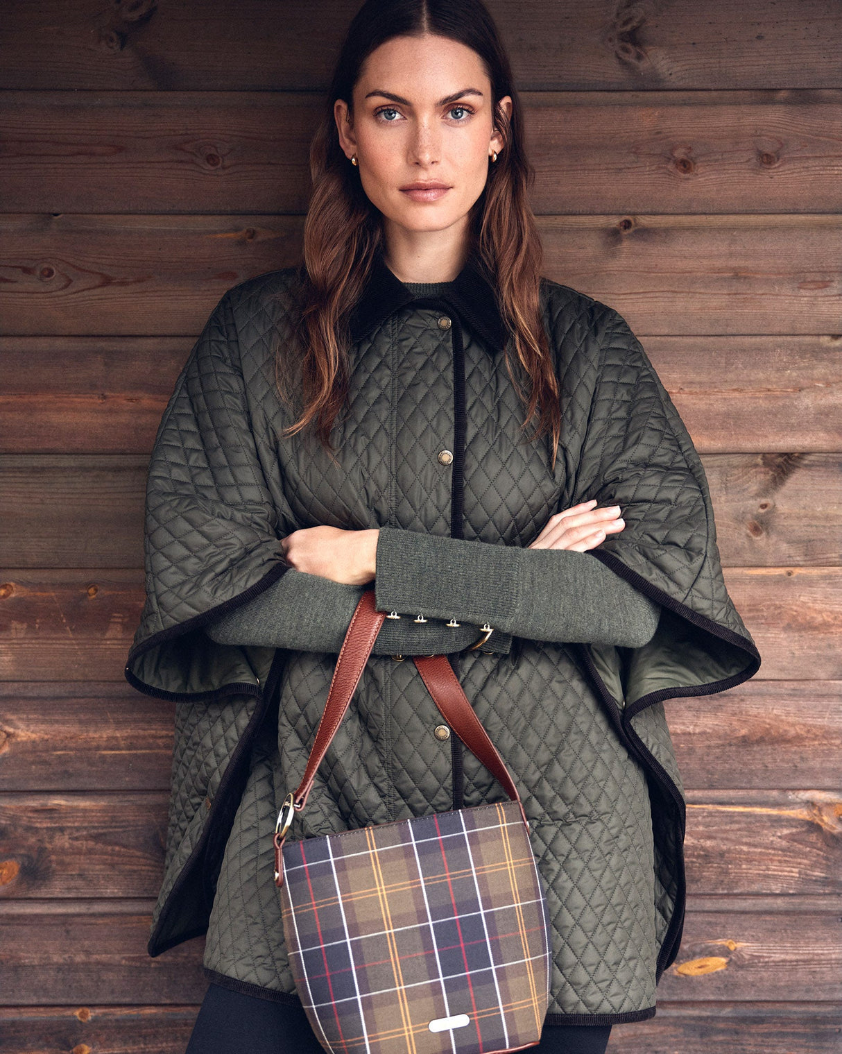 Olive Oakham Quilted Cape
