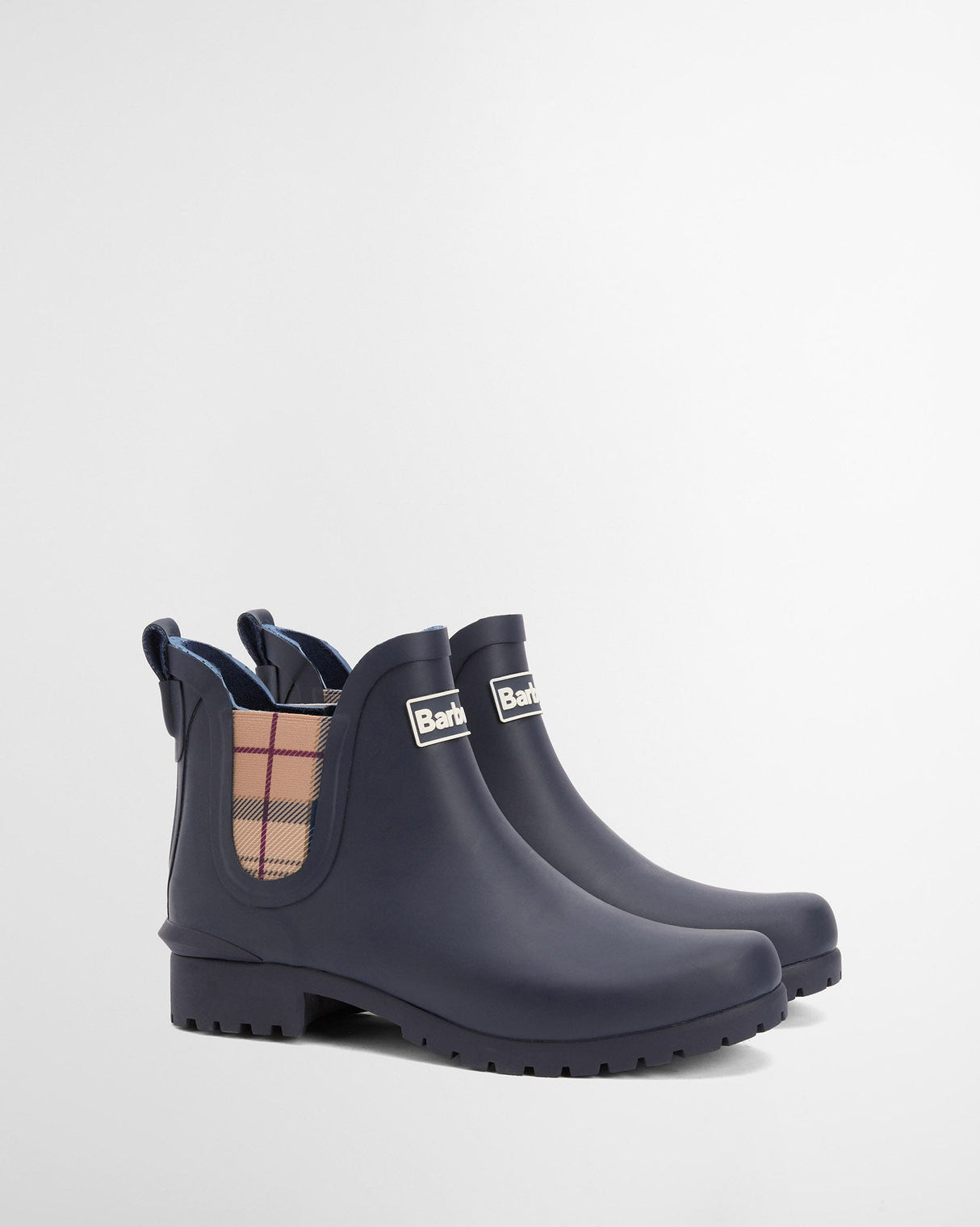 Navy-Hessian-Wilton-Chelsea-Welly-Boots
