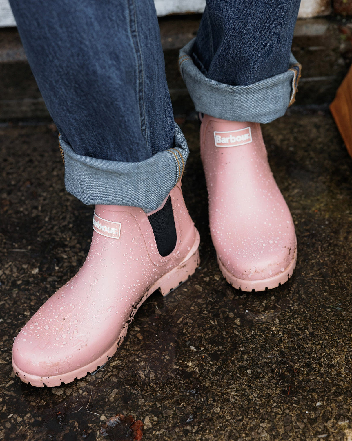 Pink Rust Wilton Chelsea Wellington Boot