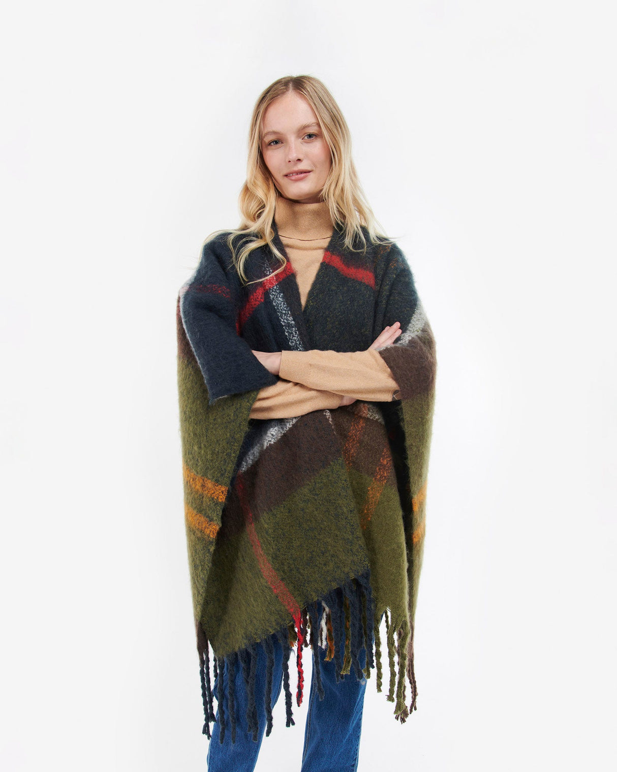 Classic Isla Tartan Tassle Cape