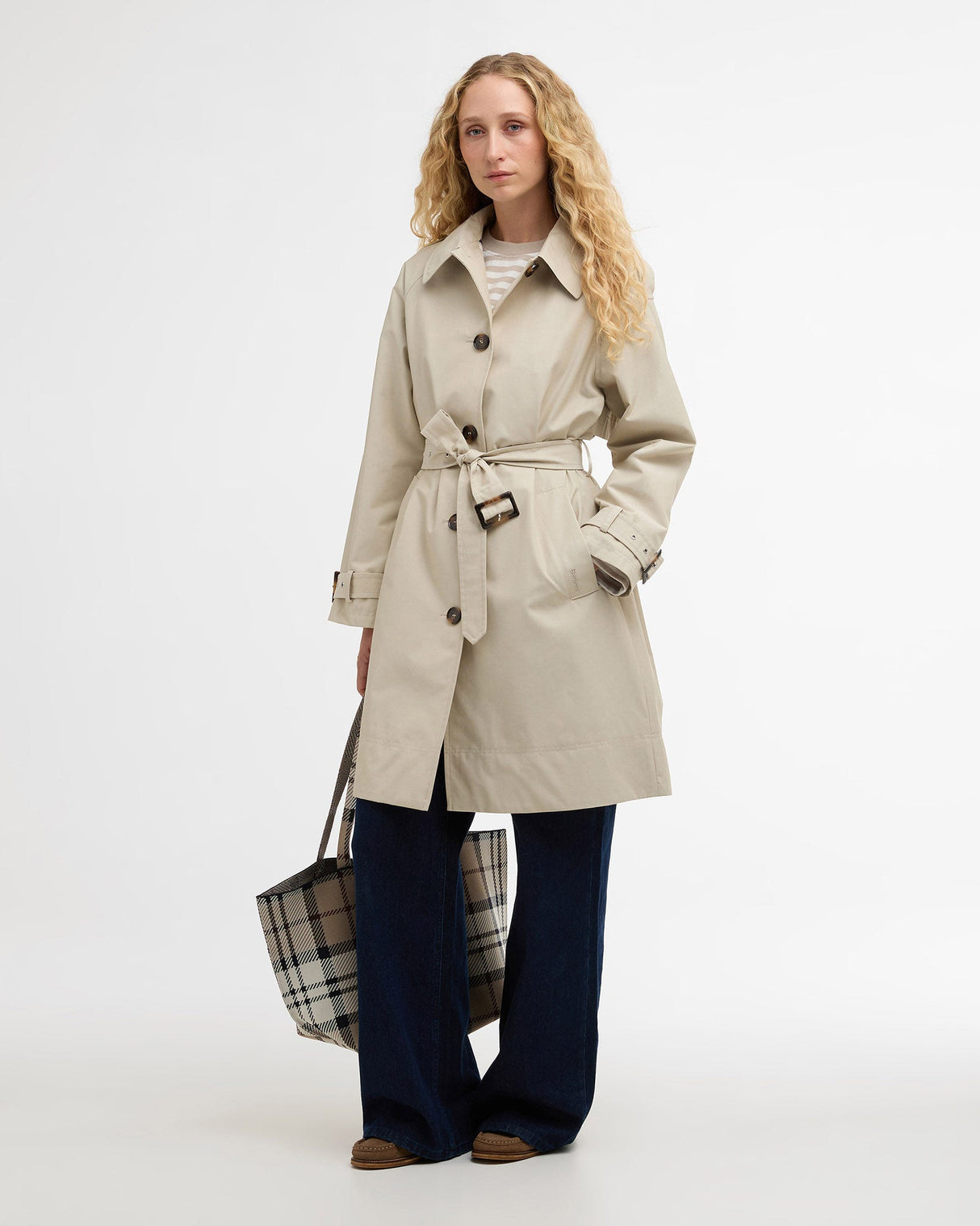 Mist Maia Showerproof Trench Coat