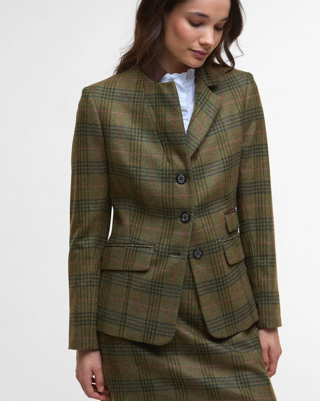 Arabesque Brown Tartan Carlby Tailored Blazer