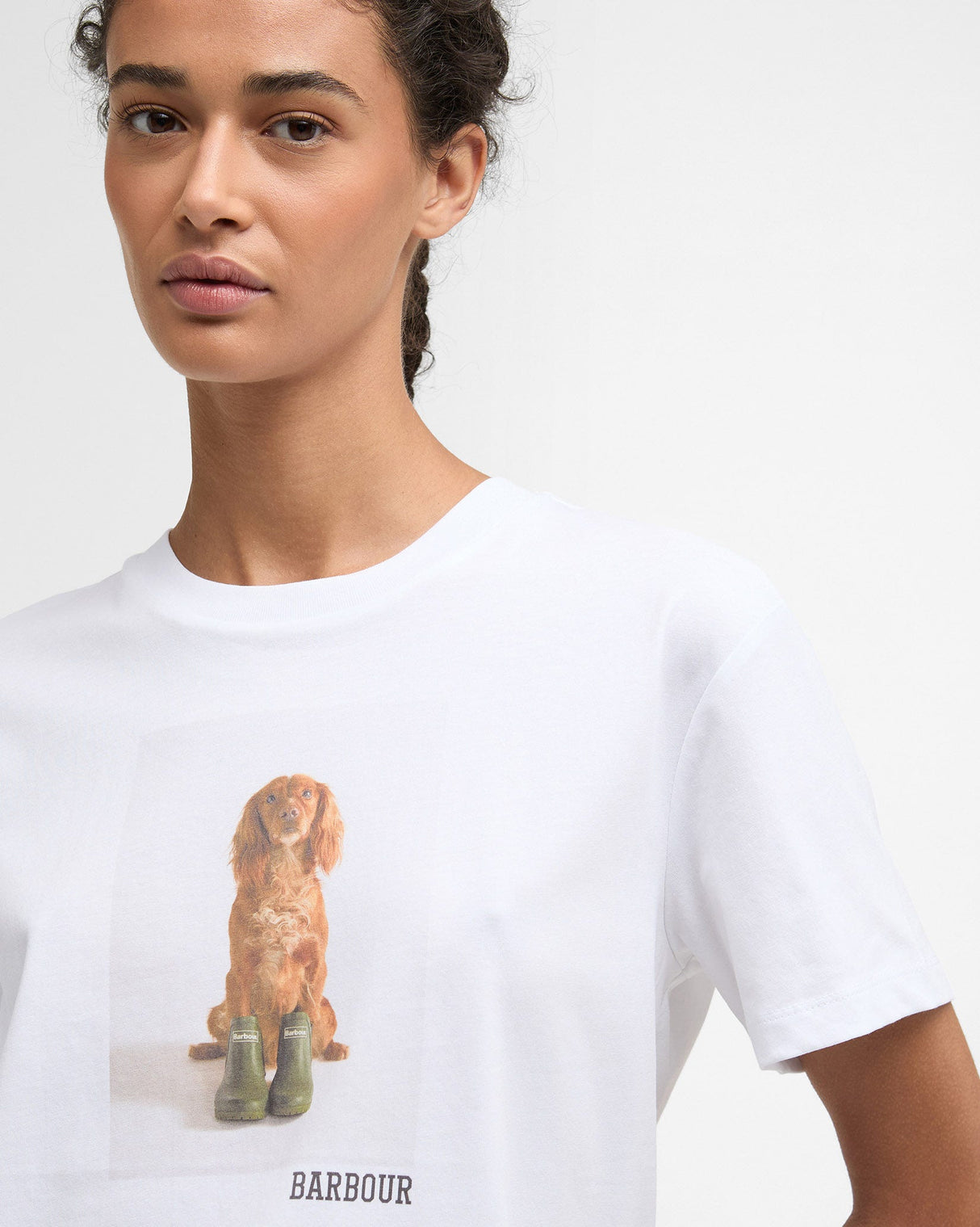 White Bedale Printed Dog T-Shirt