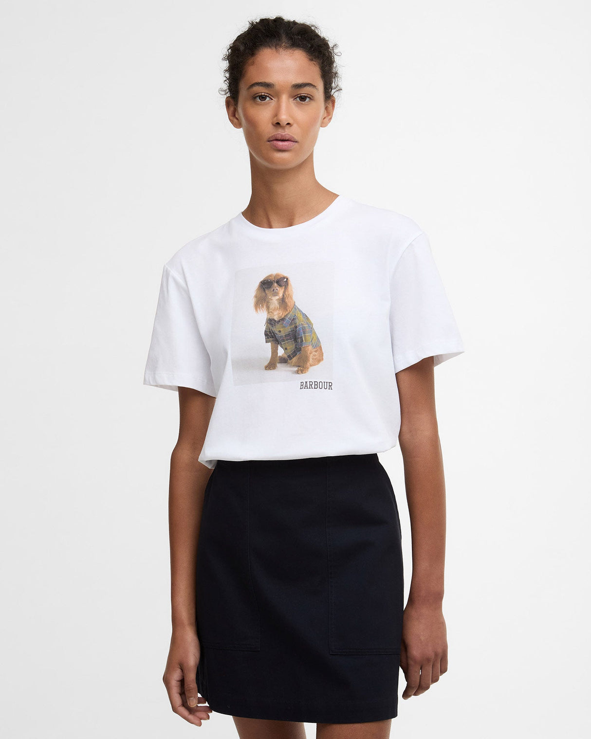 White-Bedale-Marine-Printed-Dog-T-Shirt