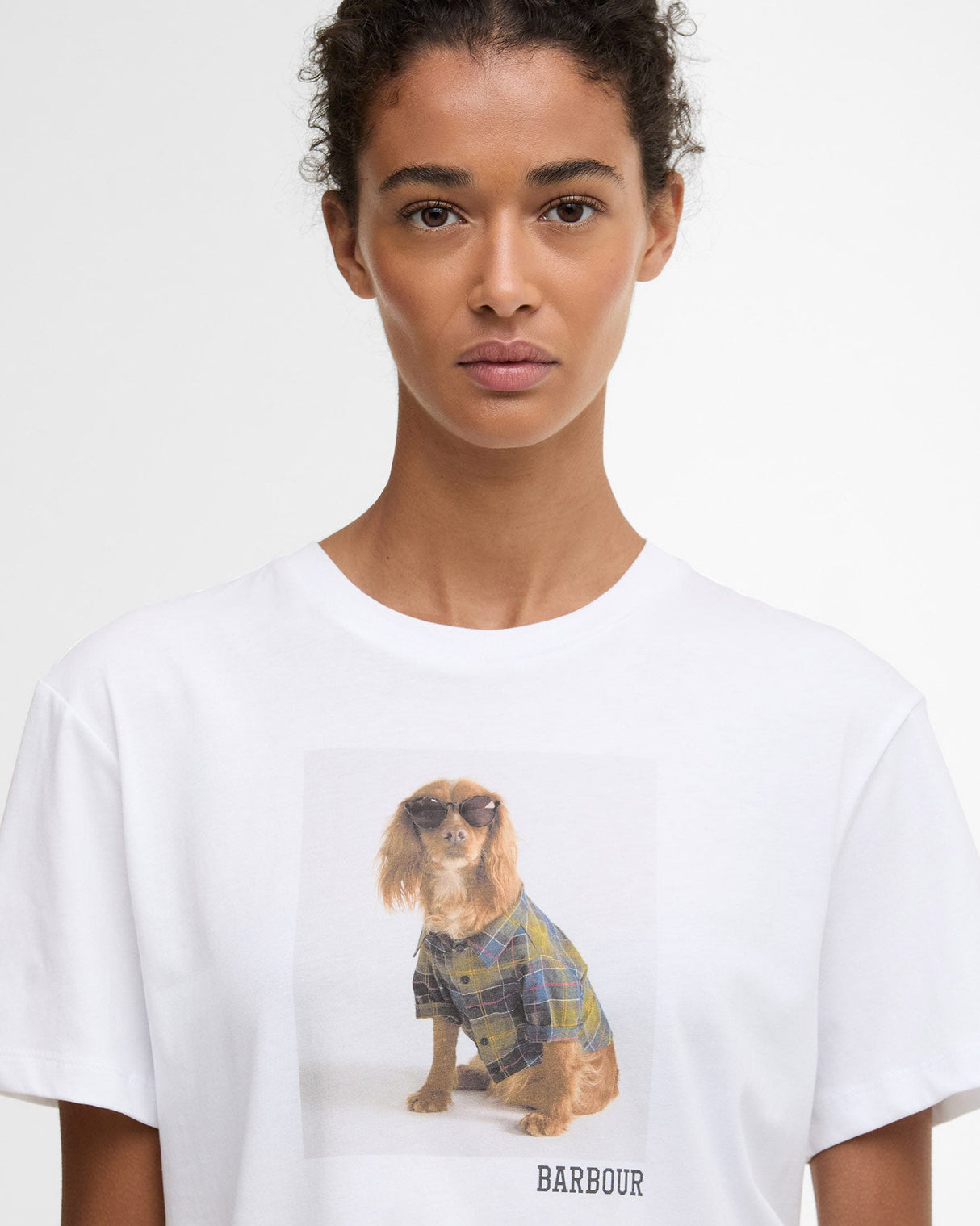 White Bedale Marine Printed Dog T-Shirt