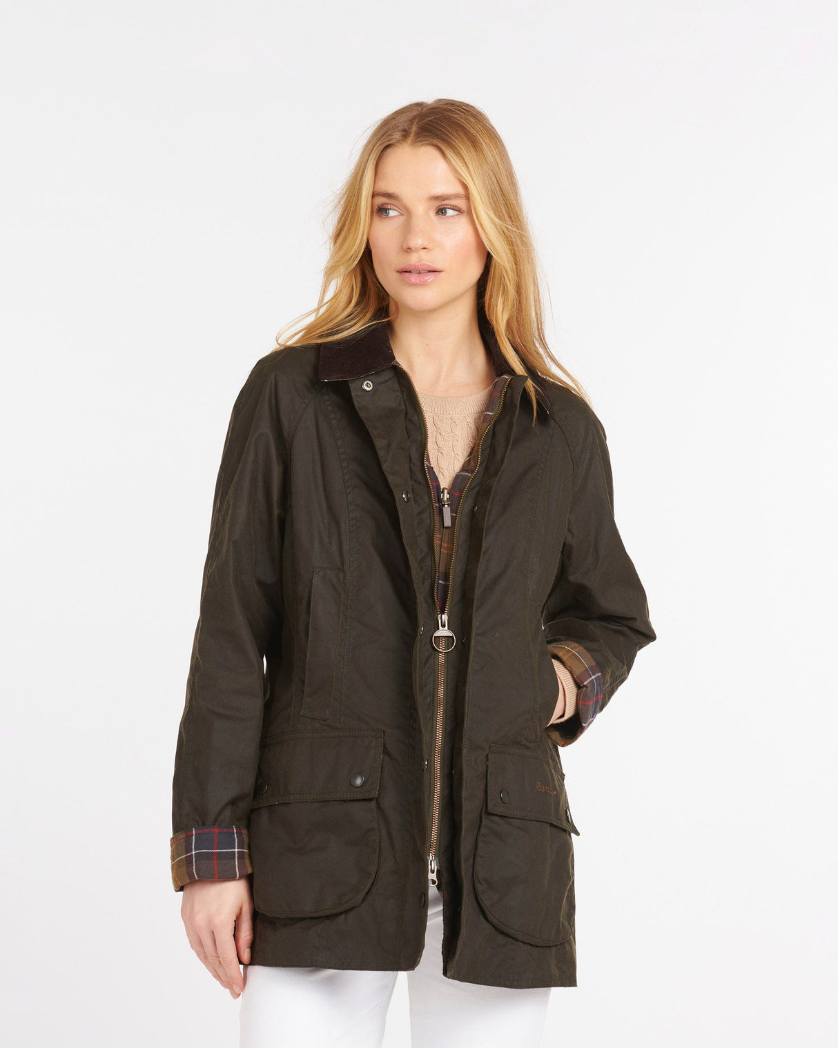 Olive Beadnell Classic Wax Jacket
