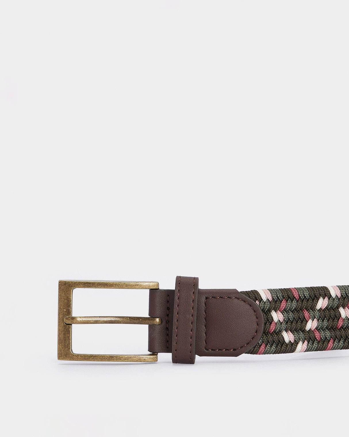 Glenmore Olive Kildare Stretch Webbing Belt