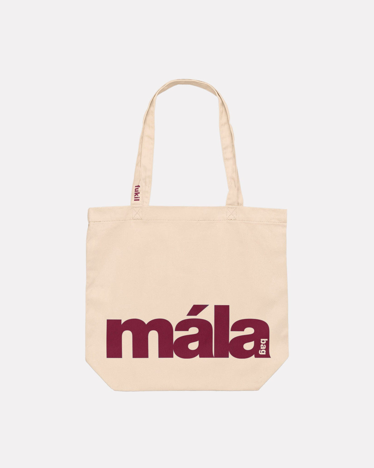 Burgundy-'Mála'-Canvas-Tote-Bag