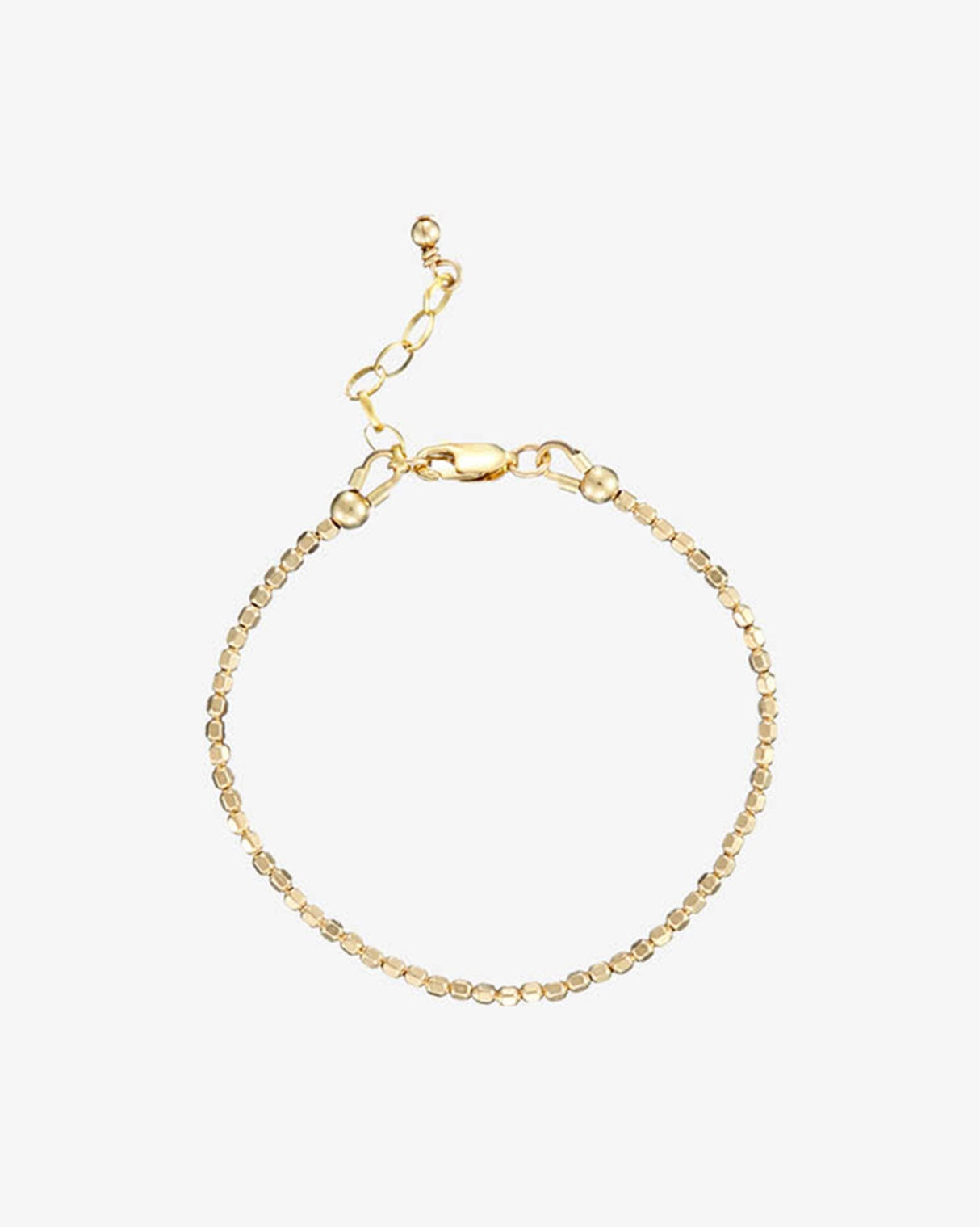 Gold-Filled-Facet-Bead-Bracelet