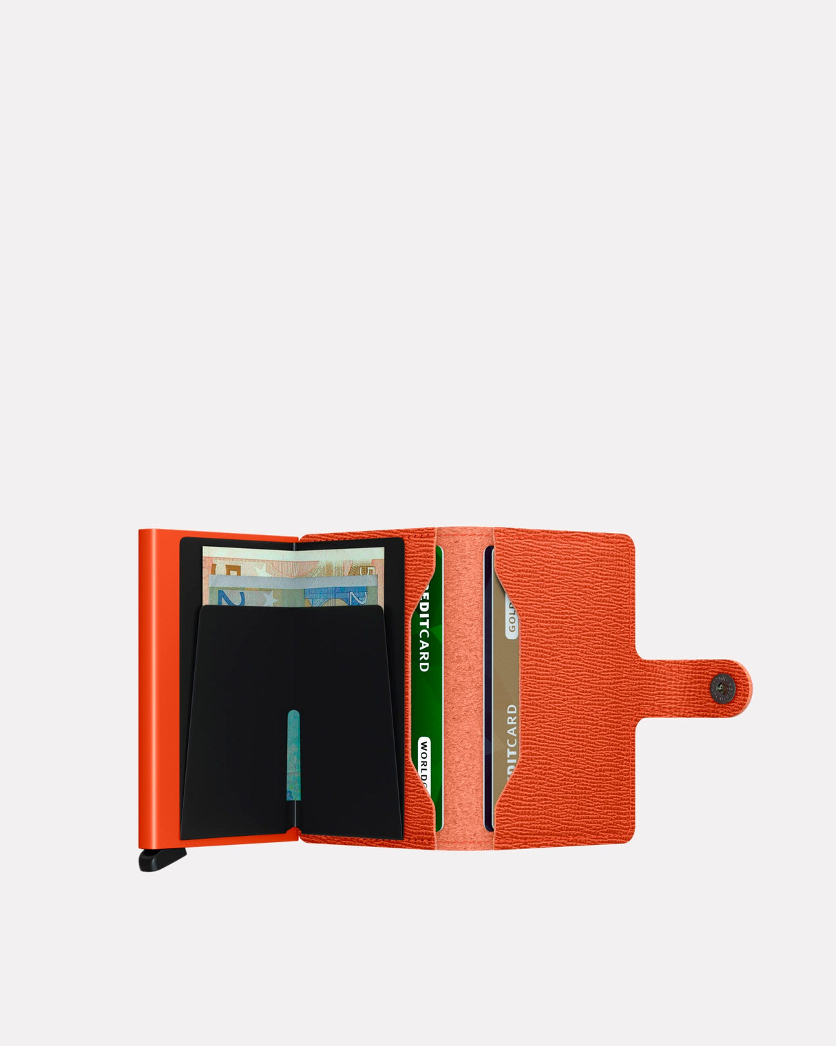 Pumpkin Crisple Leather Miniwallet