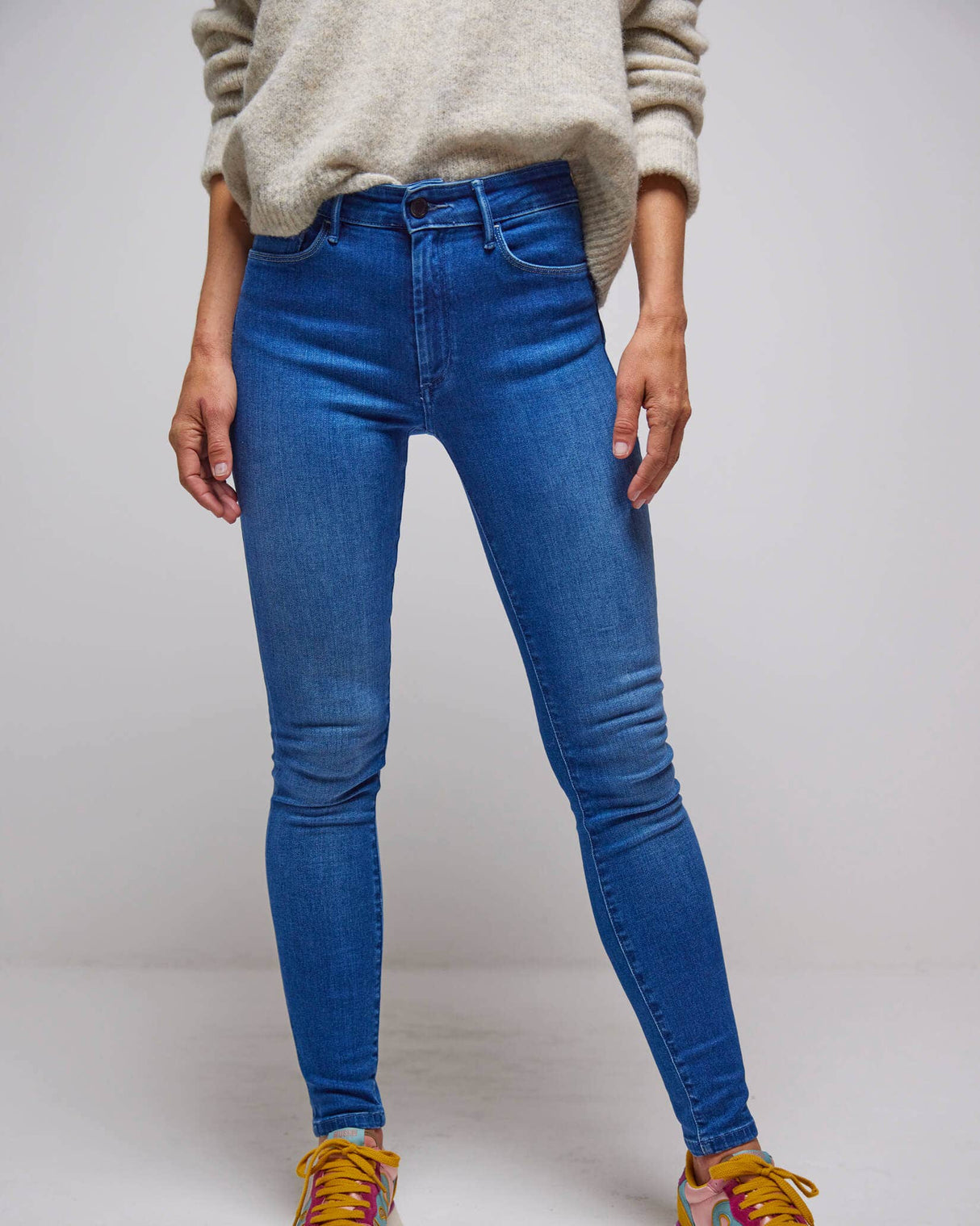 Medium Wash Blue Push Up Destiny Skinny Jeans