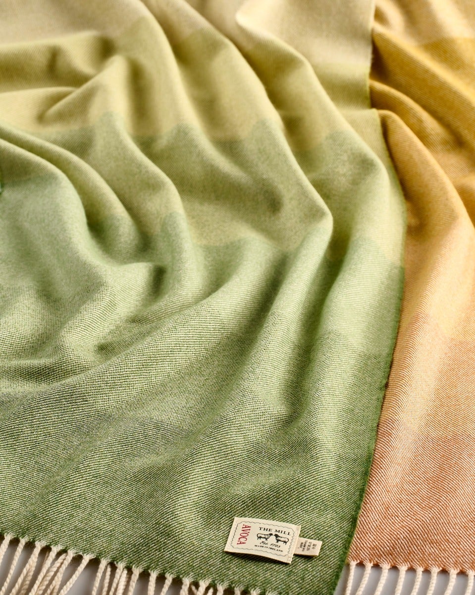 Ombre Tricolour Extra Wide Merino Scarf