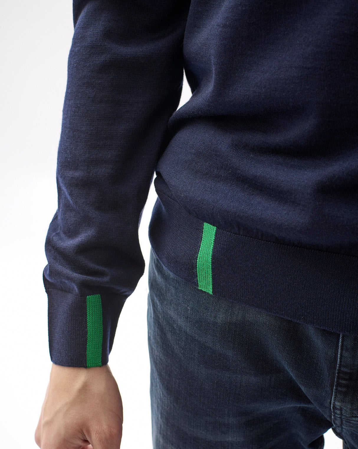 Navy-100%-Merino-Knit-Crew-Neck-Jumper