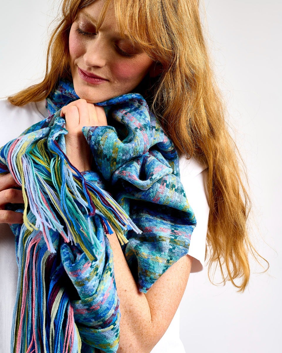 Juniper Lollipop Wide Merino Scarf