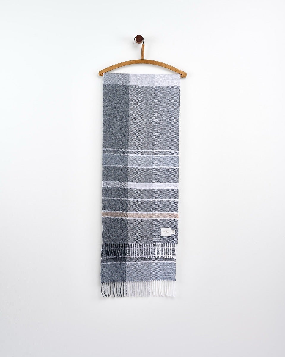 Warm Flannel Wide Merino Scarf