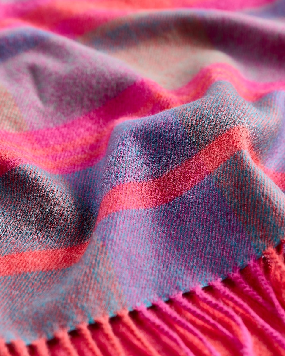 Oscar Stripe Wide Merino Scarf