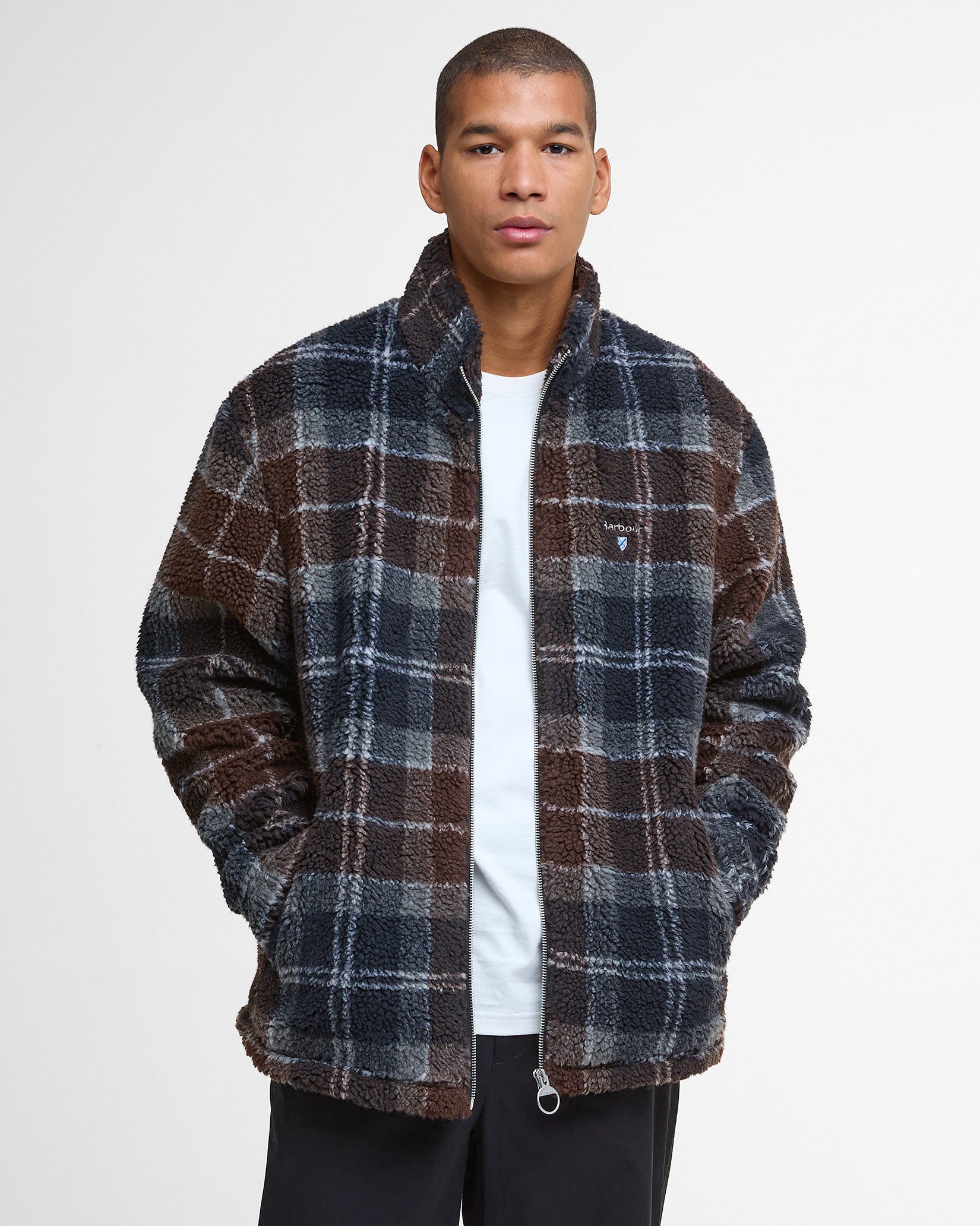 Midnight Oak Tartan Fleece Jacket – Avoca