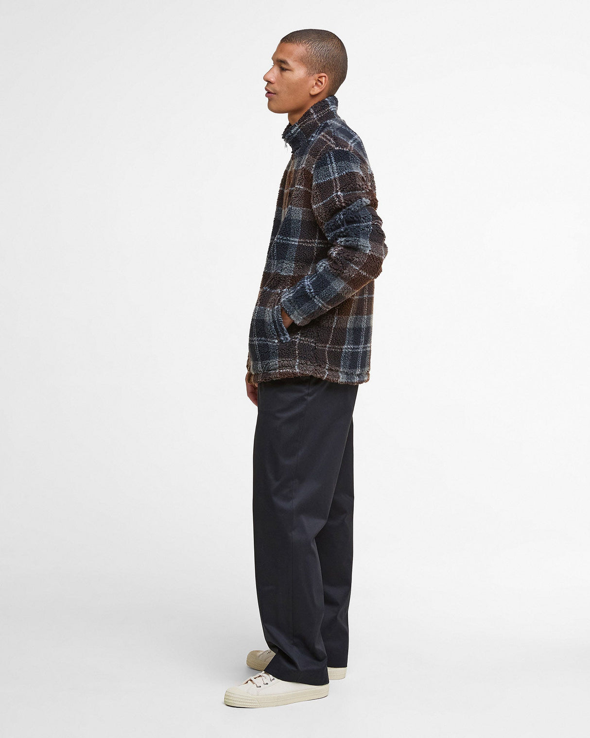 Midnight Oak Tartan Fleece Jacket