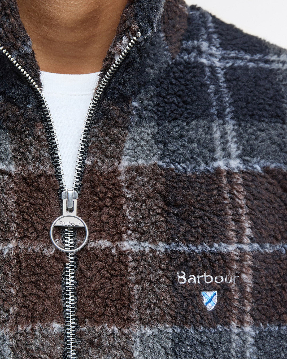 Midnight Oak Tartan Fleece Jacket