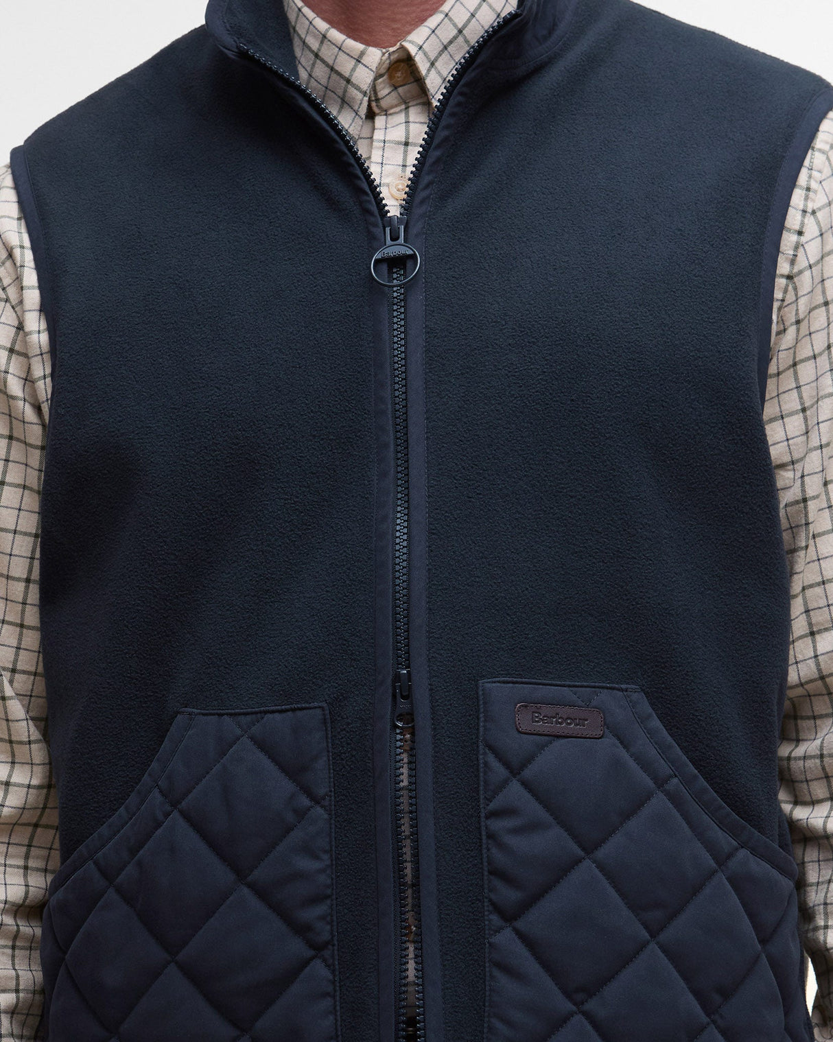 Navy Lowich Fleece Gilet