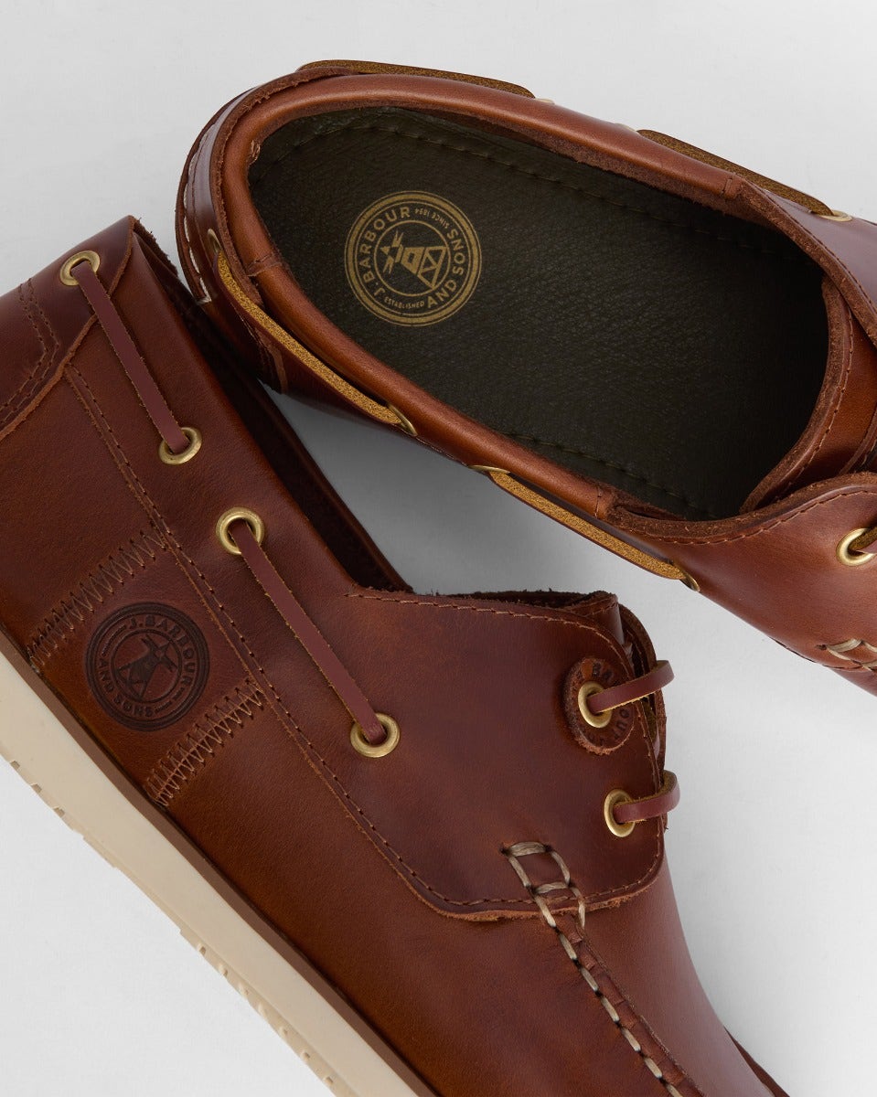 Cognac Wake Boat Shoes