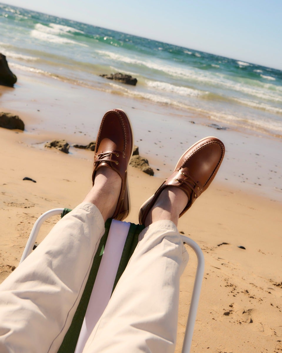 Cognac Wake Boat Shoes