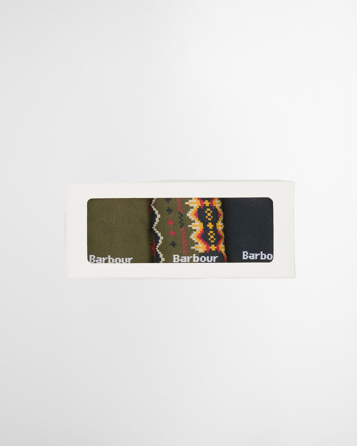 Assorted Classic Tartan Fair Isle Mens Socks Gift Set - 3 Pack