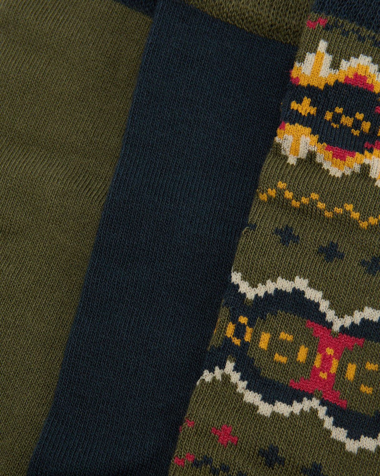 Assorted Classic Tartan Fair Isle Men's Socks Gift Set - 3 Pack