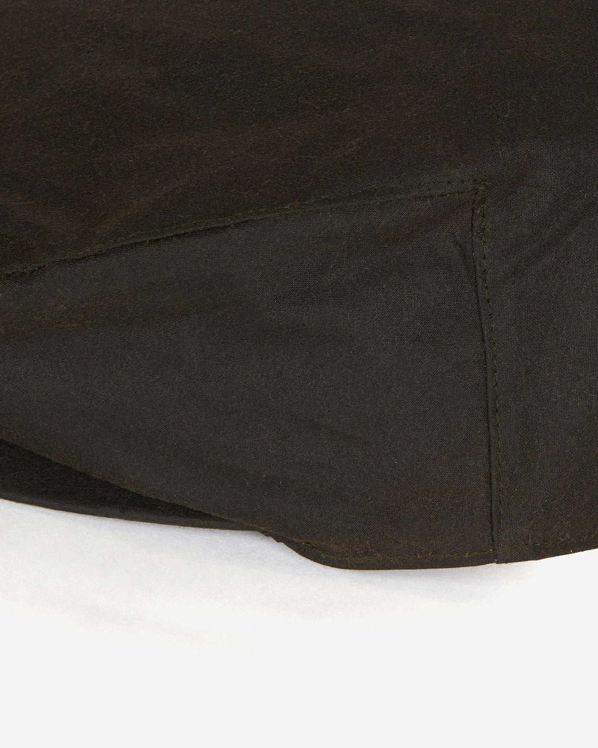 Olive Wax Flat Cap