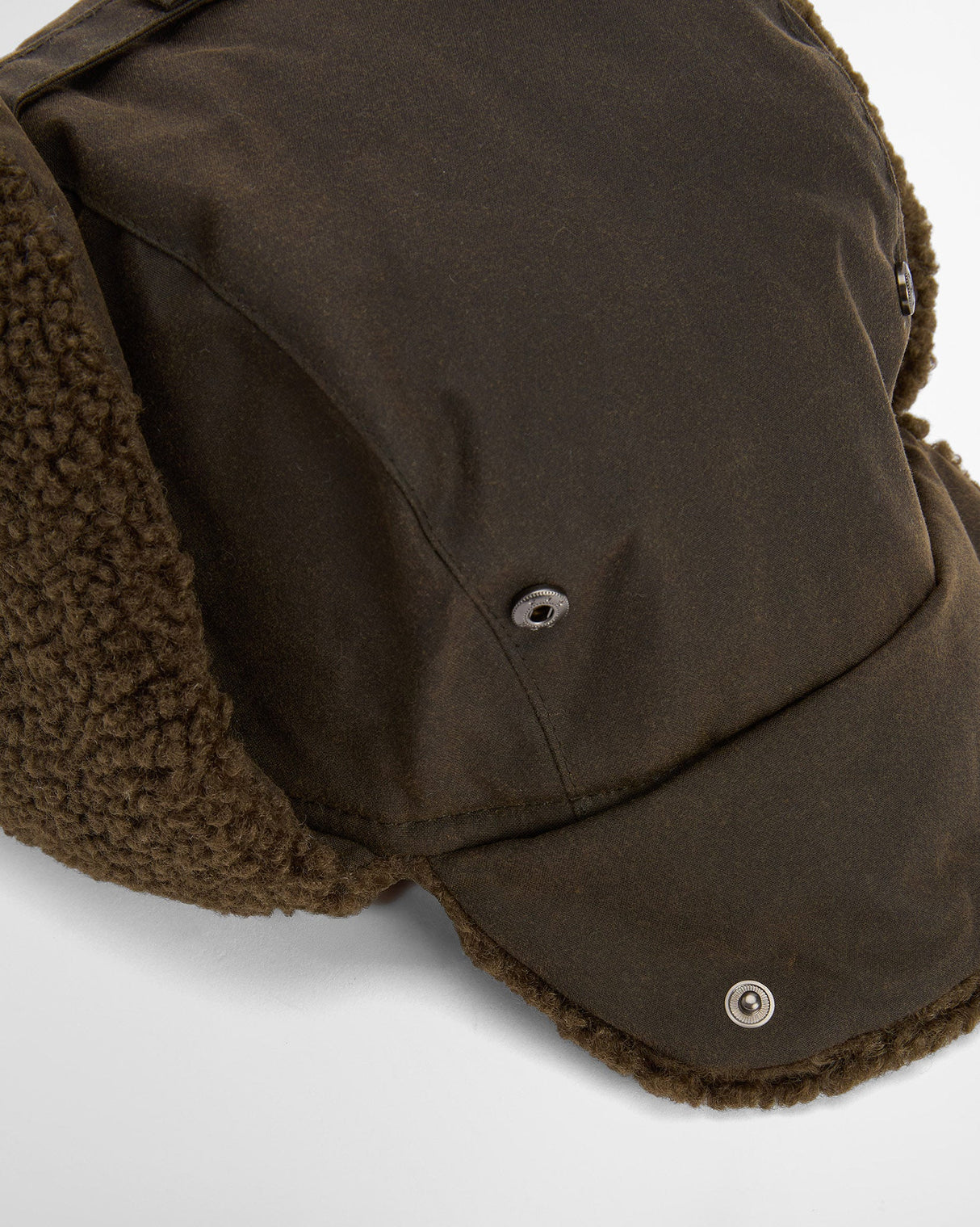 Olive Morar Waxed Trapper Hat